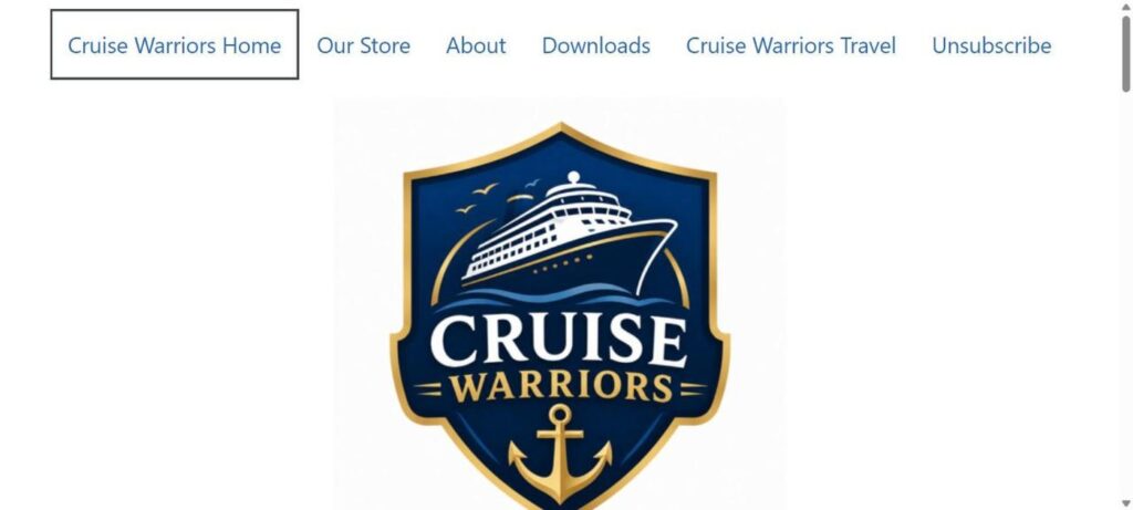 Cruise Warriors homepage screenshot